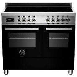 Bertazzoni Professional Series 100cm Electric Induction Range Cooker Black